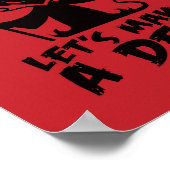 Lasst uns einen Deal mit dem Teufel schließen Poster (Ecke)