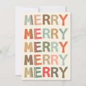 Lasst uns einen fröhlichen Urlaub Weihnachtsbaum k Einladung (Rückseite)