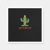 Lasst uns einen lustigen Weihnachtsklassiker bekom Serviette (Vorderseite)