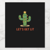 Lasst uns einen lustigen Weihnachtsklassiker bekom Weinetikett (Einzelnes Label)