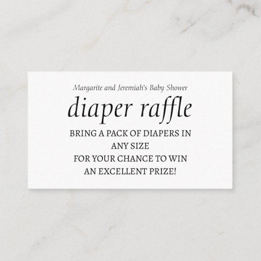 Lasst uns einen mehrfarbigen Windelturm für Beachy Begleitkarte (Rückseite)