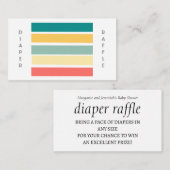 Lasst uns einen mehrfarbigen Windelturm für Beachy Begleitkarte (Vorne/Hinten)