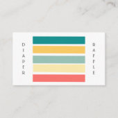 Lasst uns einen mehrfarbigen Windelturm für Beachy Begleitkarte (Vorderseite)