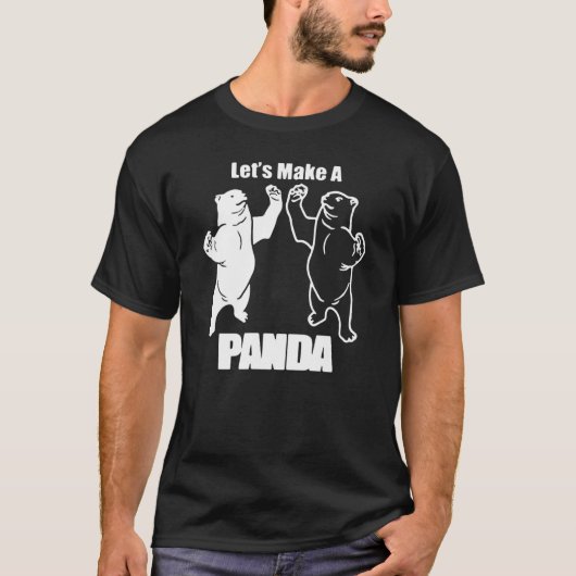 Lasst uns einen Panda-Panda-Pan-Panda-Pandal für s T-Shirt (Vorderseite)