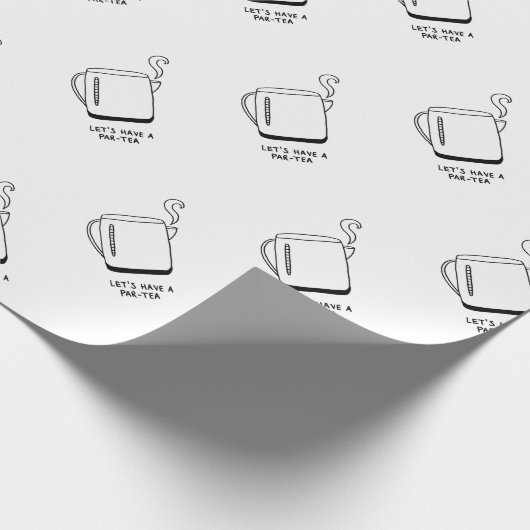 Lasst uns einen Par-Tee trinken Geschenkpapier (Ecke)