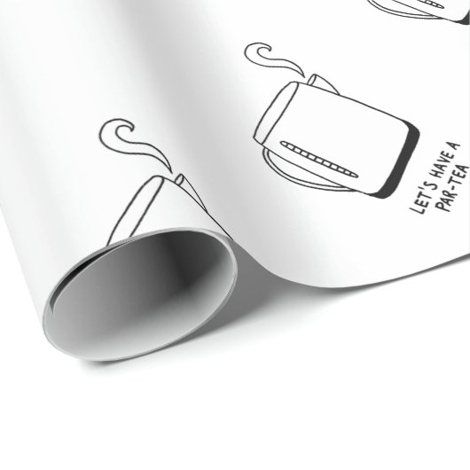 Lasst uns einen Par-Tee trinken Geschenkpapier (Rolleneckpunkt)