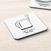 Lasst uns einen Par-Tee trinken Getränkeuntersetzer (Linke Seite)