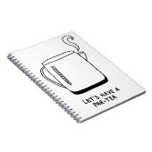 Lasst uns einen Par-Tee trinken Notizblock (Rechte Seite)