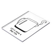 Lasst uns einen Par-Tee trinken Notizblock (Linke Seite)