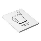 Lasst uns einen Par-Tee trinken Notizblock (angewinkelt)