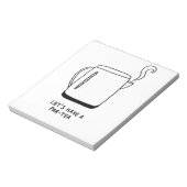 Lasst uns einen Par-Tee trinken Notizblock (Rotiert)