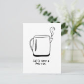 Lasst uns einen Par-Tee trinken Postkarte (Stehend Vorderseite)