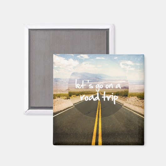 Lasst uns einen Road Trip machen Magnet (Vorderseite/Rückseite)