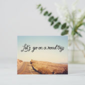 Lasst uns einen Road Trip machen | Postkarte (Stehend Vorderseite)