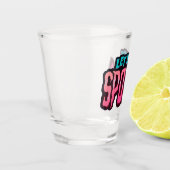 Lasst uns einen schönen blauen und rosa Halloween- Schnapsglas (Links)