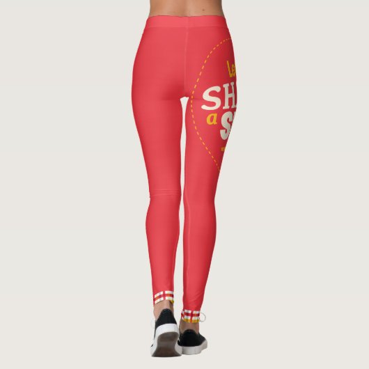 Lasst uns einen Slice teilen Leggings (Rückseite)