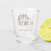 Lasst uns einen tollen Cowgirl-Junggeselinnen-Absc Schnapsglas (Rückseite)