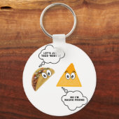 Lasst uns einfach Taco 'Bout It.png Schlüsselanhänger (Vorderseite)