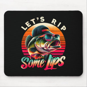 Lasst uns einige Lippen aufreißen B Angeln Lustige Mousepad