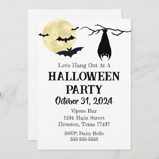 Lasst uns einladen einladung (Vorne/Hinten)