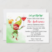 Lasst uns Elfed Up Feierabend Weihnachtsbash holen Einladung (Vorderseite)
