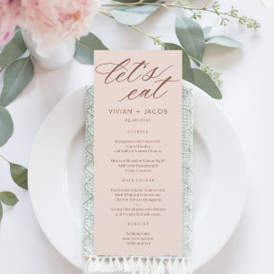 Lasst uns endlich Hochzeitskarte essen Einladung