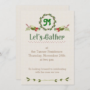 Lasst uns Erntedank einladen Einladung