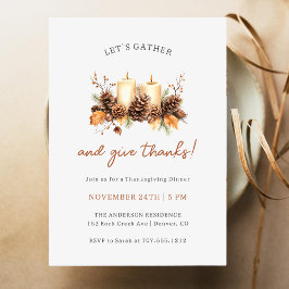 Lasst uns Erntedank essen Einladung