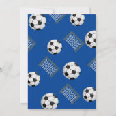 Lasst uns es kleine Rookie-Fußball am 1. Geburtsta Einladung (Rückseite)