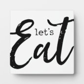Lasst uns essen | Kochnische Bauernhof Unterschrif Fotoplatte (Vorderseite)