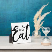 Lasst uns essen | Kochnische Bauernhof Unterschrif Fotoplatte (InSitu)