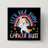 Lasst uns etwas Krebs Hintern Krebs im Kindesalter Button (Vorderseite)