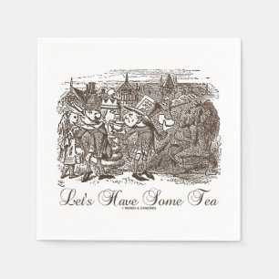 Lasst uns etwas Tea Wonderland Alice Haigha Hatta  Serviette