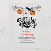 Lasst uns euch lustigen Spaß kids Halloween zum Ge Einladung (Vorne/Hinten)