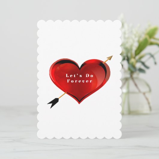 Lasst uns ewig Karten machen (Stehend Vorderseite)