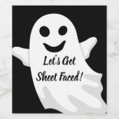 Lasst uns Faced machen! Weinetikett (Einzelnes Label)