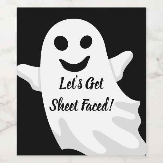 Lasst uns Faced machen! Weinetikett (Einzelnes Label)