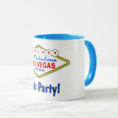 Lasst uns feiern 50. Vegas Tasse (VorderseiteRechts)