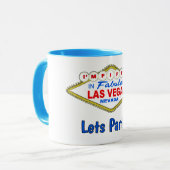 Lasst uns feiern 50. Vegas Tasse (Vorderseite Links)