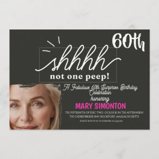 Lasst uns feiern! Eine fantastische 60er-Überrasch Einladung