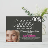 Lasst uns feiern! Eine fantastische 60er-Überrasch Einladung (Stehend Vorderseite)