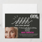 Lasst uns feiern! Eine fantastische 60er-Überrasch Einladung (Vorne/Hinten)