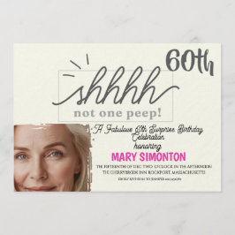 Lasst uns feiern! Eine fantastische 60er-Überrasch Einladung