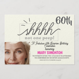 Lasst uns feiern! Eine fantastische 60er-Überrasch Einladung