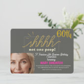 Lasst uns feiern! Eine fantastische 60er-Überrasch Einladung (Stehend Vorderseite)