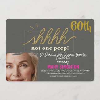 Lasst uns feiern! Eine fantastische 60er-Überrasch Einladung