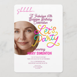 Lasst uns feiern! Eine fantastische 60er-Überrasch Einladung