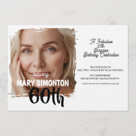 Lasst uns feiern! Eine fantastische 60er-Überrasch Einladung