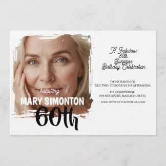 Lasst uns feiern! Eine fantastische 60er-Überrasch Einladung