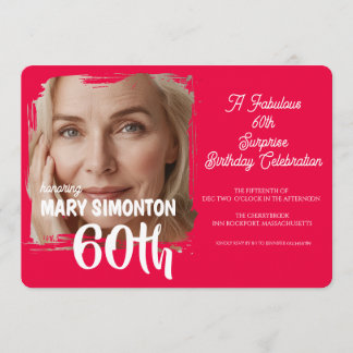 Lasst uns feiern! Eine fantastische 60er-Überrasch Einladung